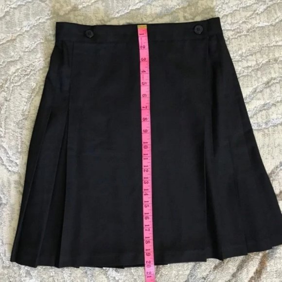 American Apparel Dark Academia Black Skirt with Pleats - Picture 5 of 5